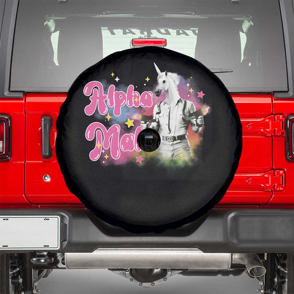 Funny Alpha Male Unicorn Spare Tire Cover