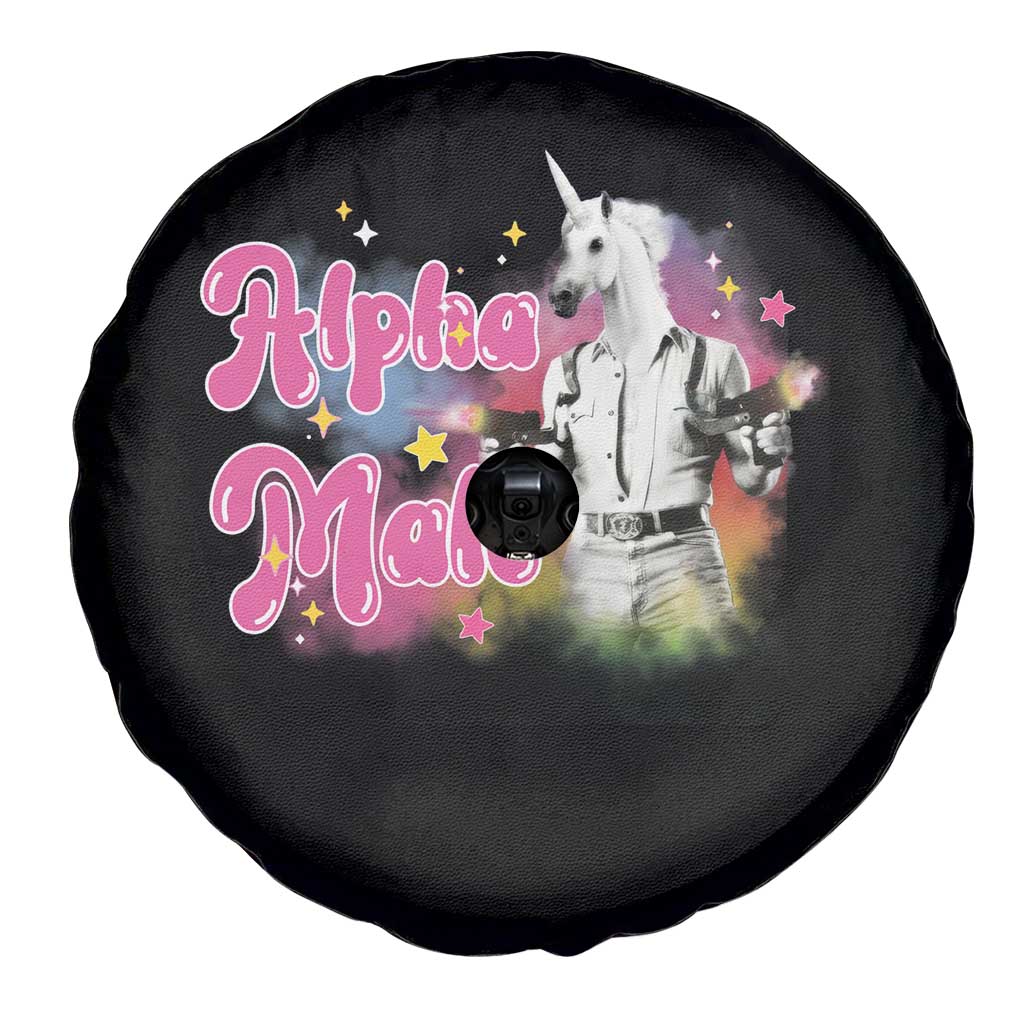 Funny Alpha Male Unicorn Spare Tire Cover