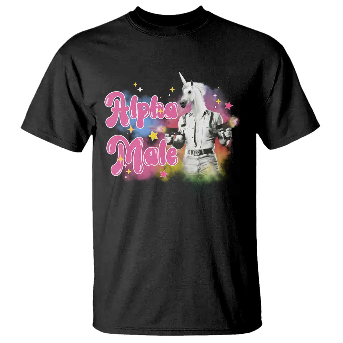 Funny Alpha Male Unicorn T Shirt - Wonder Print Shop