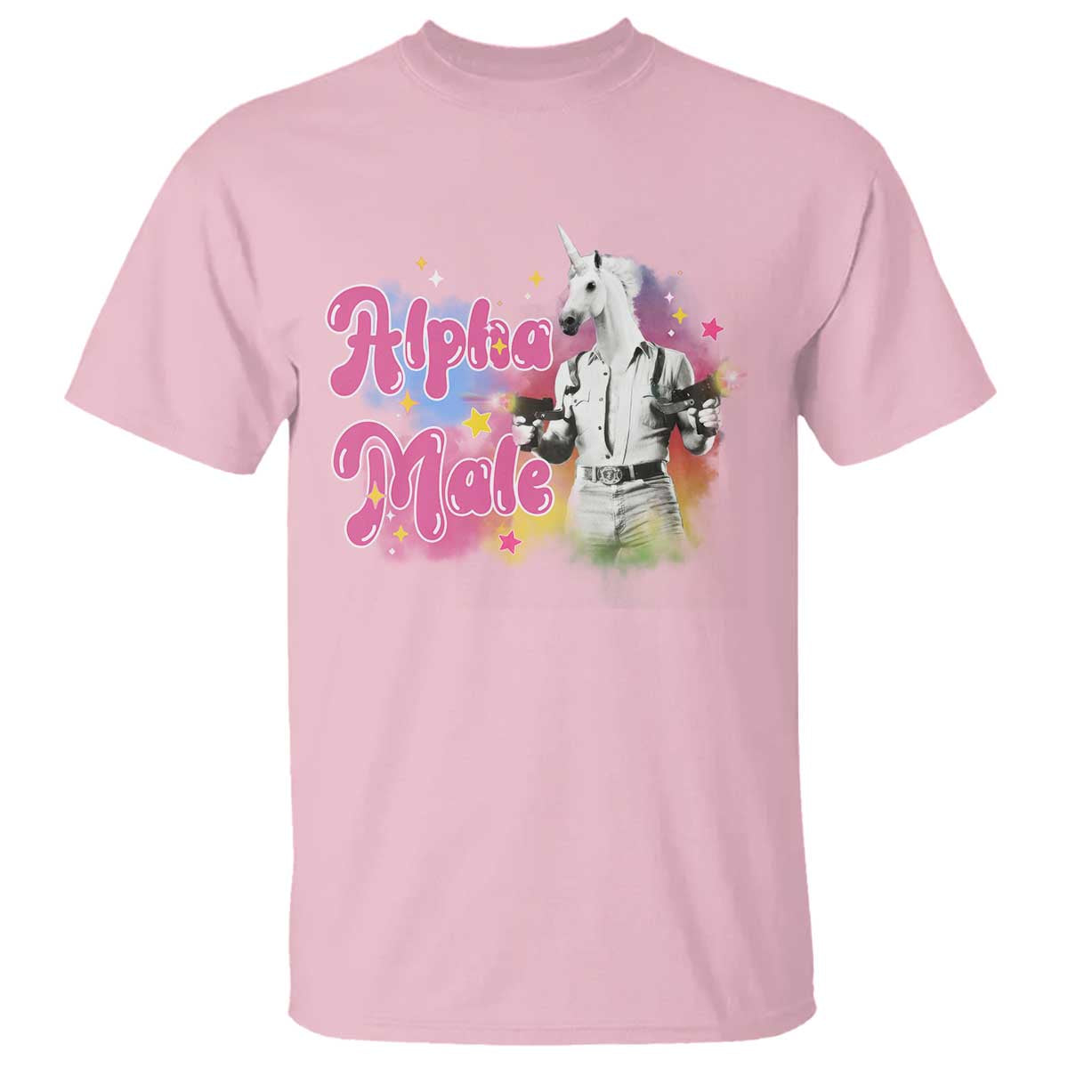 Funny Alpha Male Unicorn T Shirt - Wonder Print Shop