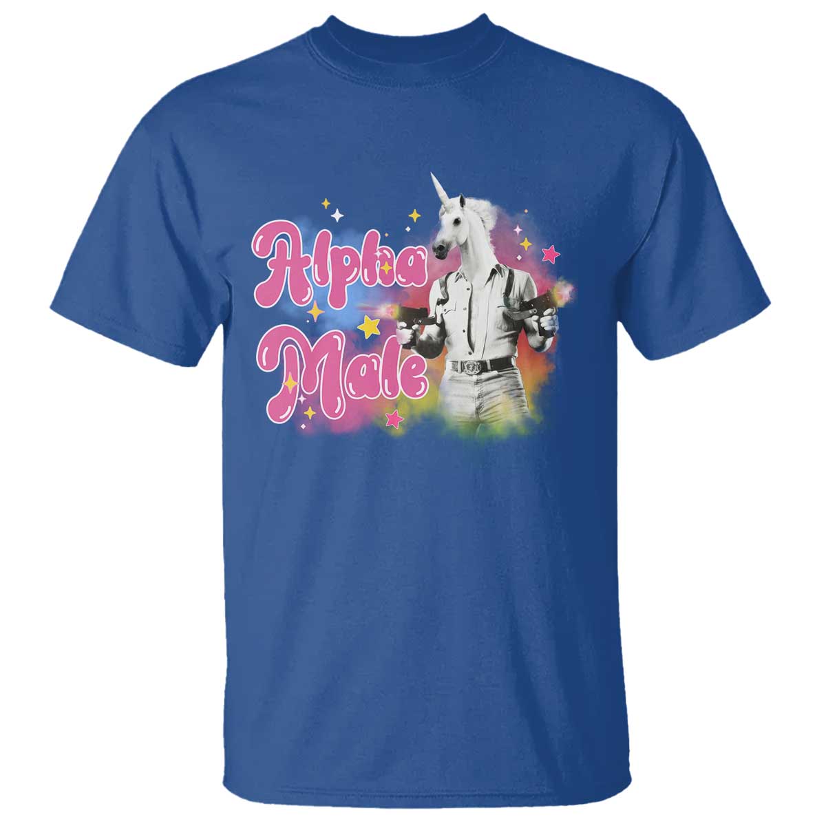 Funny Alpha Male Unicorn T Shirt - Wonder Print Shop
