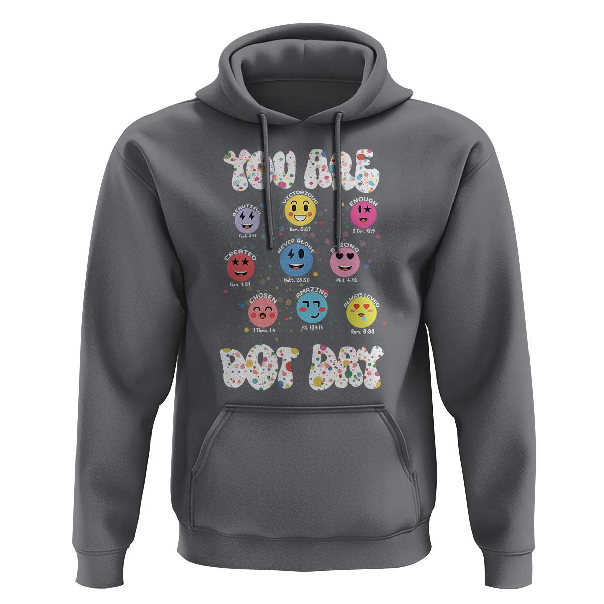 Christian Hippie Face You Are Dot Day Hoodie - Wonder Print Shop