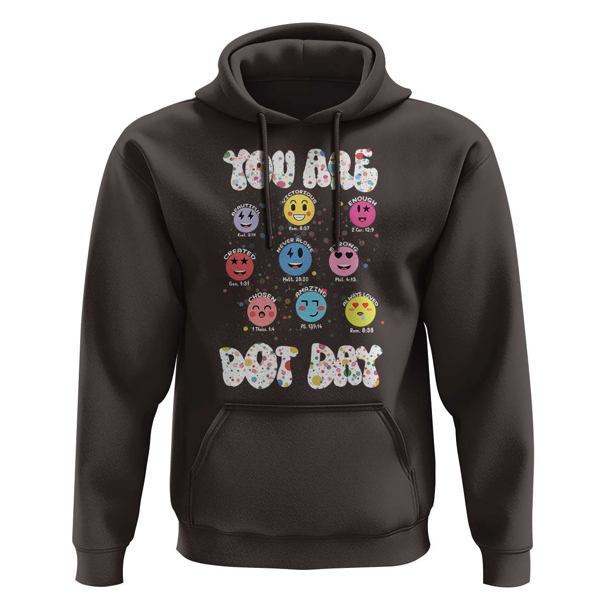 Christian Hippie Face You Are Dot Day Hoodie - Wonder Print Shop