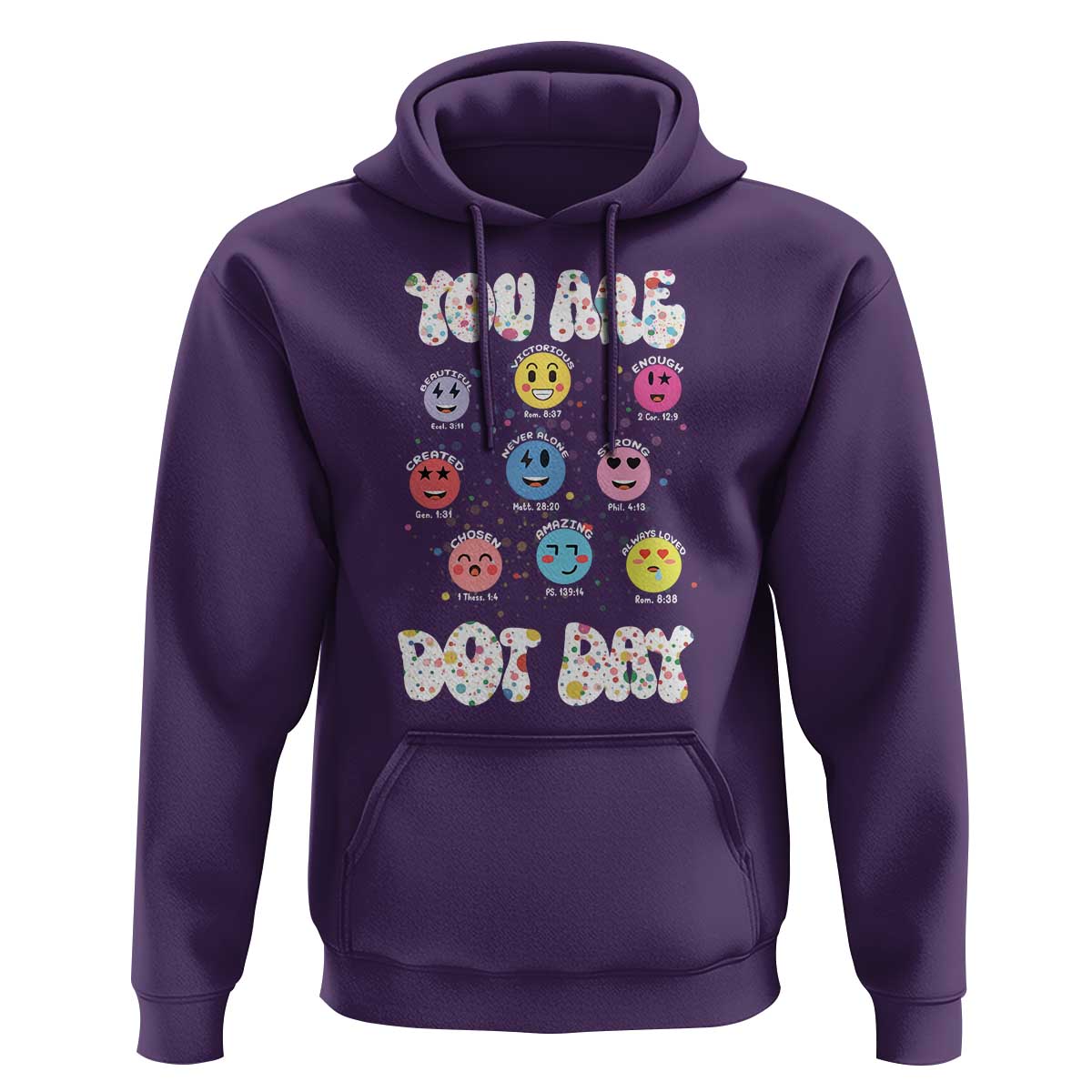 Christian Hippie Face You Are Dot Day Hoodie - Wonder Print Shop