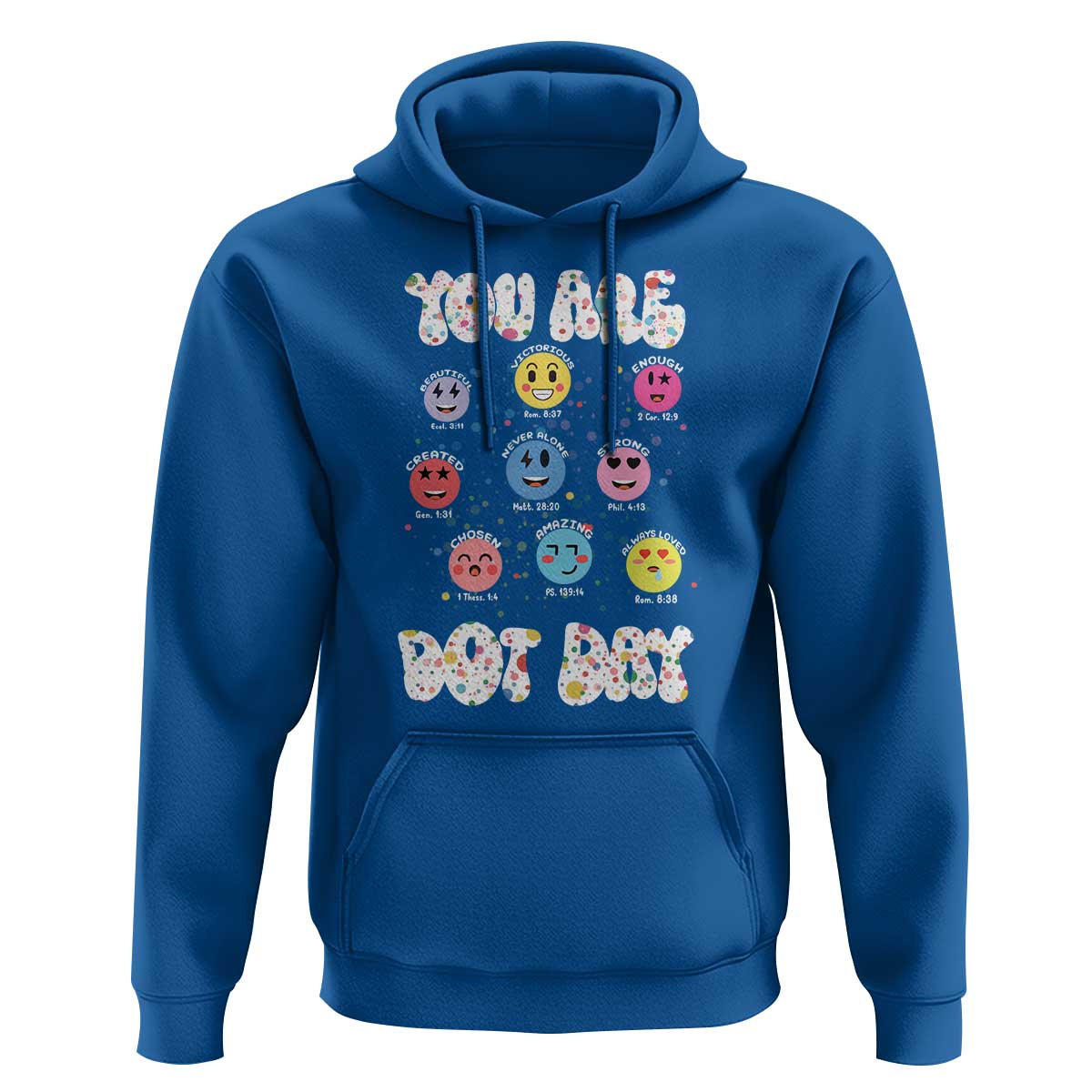 Christian Hippie Face You Are Dot Day Hoodie - Wonder Print Shop