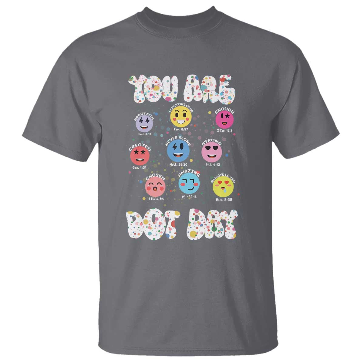Christian Hippie Face You Are Dot Day T Shirt - Wonder Print Shop