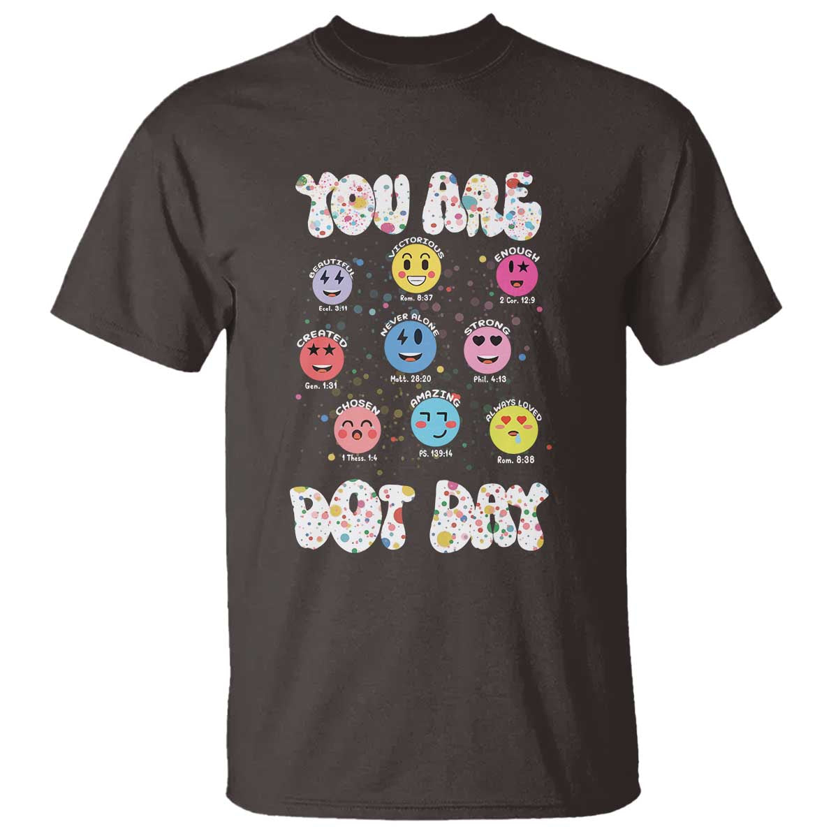 Christian Hippie Face You Are Dot Day T Shirt - Wonder Print Shop