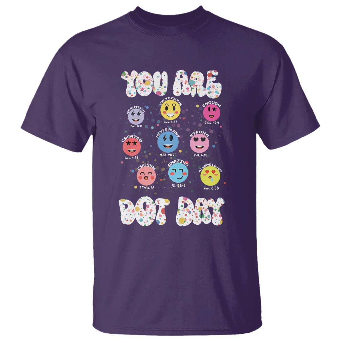 Christian Hippie Face You Are Dot Day T Shirt - Wonder Print Shop