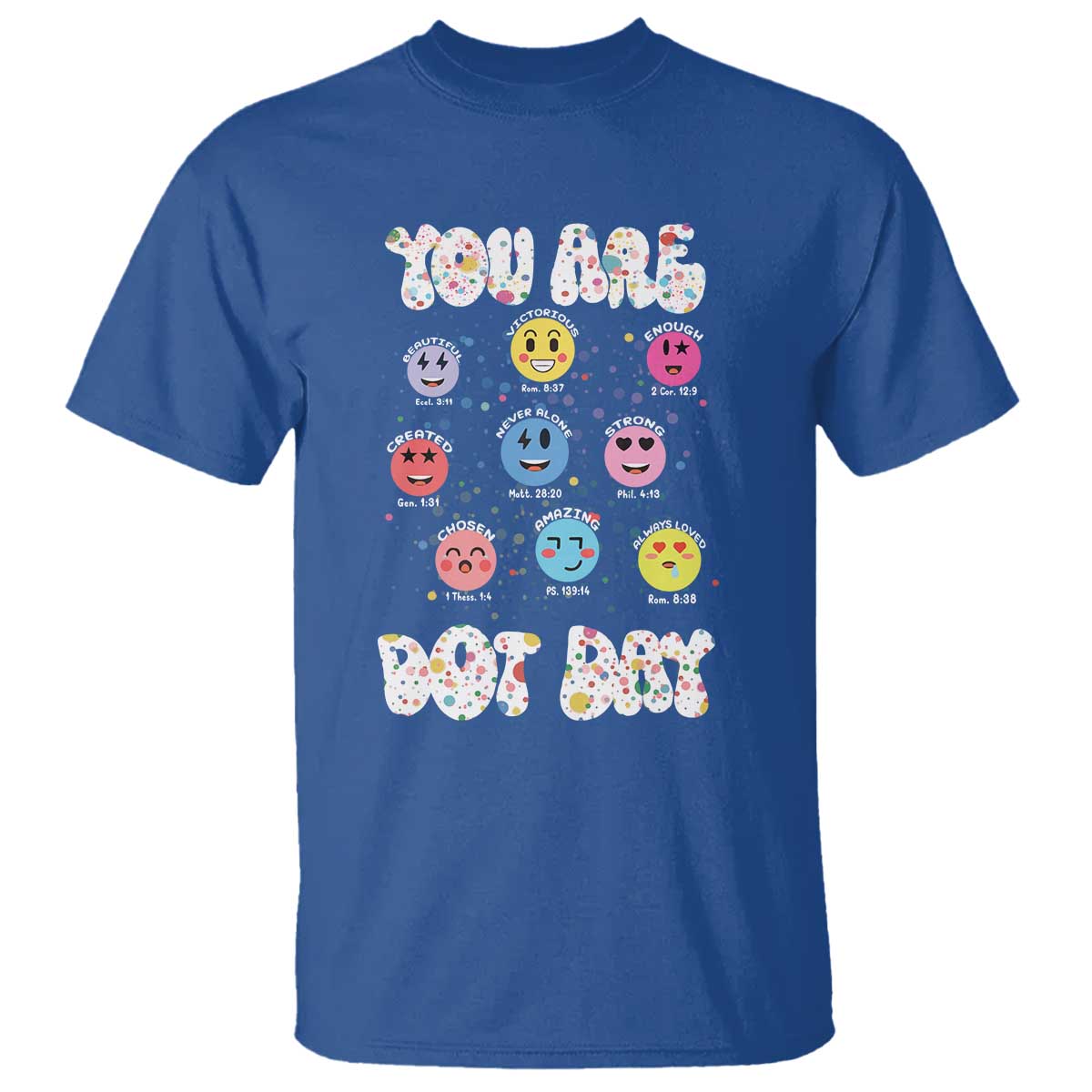 Christian Hippie Face You Are Dot Day T Shirt - Wonder Print Shop