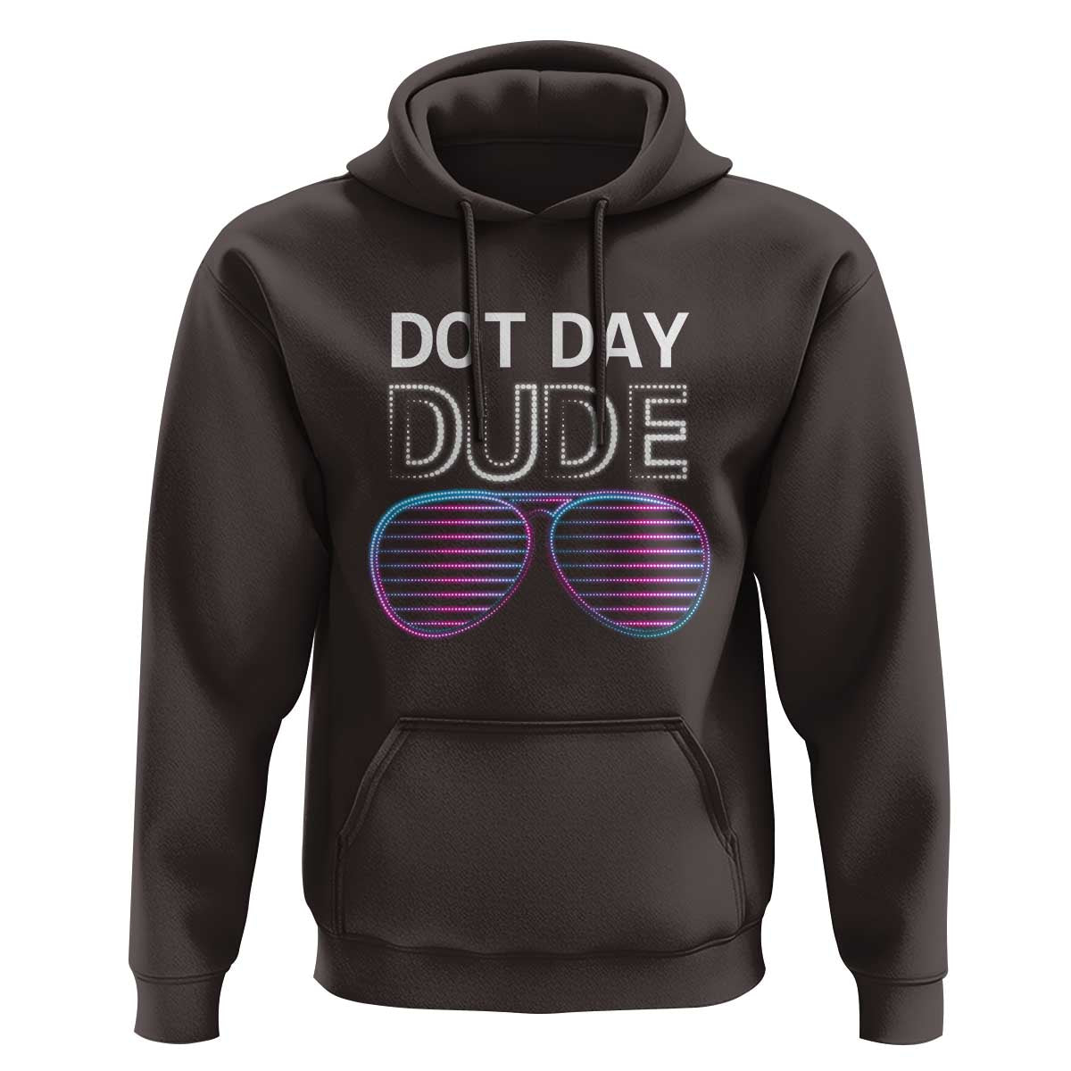 Dot Day Dude Hoodie Cool Dot Sunglass - Wonder Print Shop