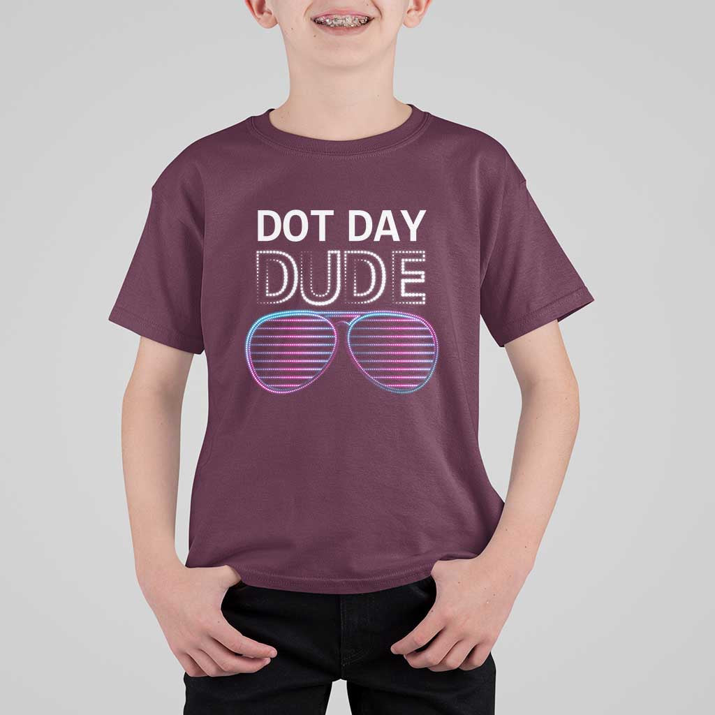 Dot Day Dude T Shirt For Kid Cool Dot Sunglass - Wonder Print Shop