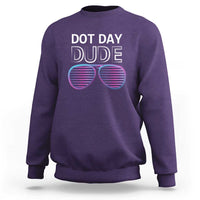 Dot Day Dude Sweatshirt Cool Dot Sunglass - Wonder Print Shop