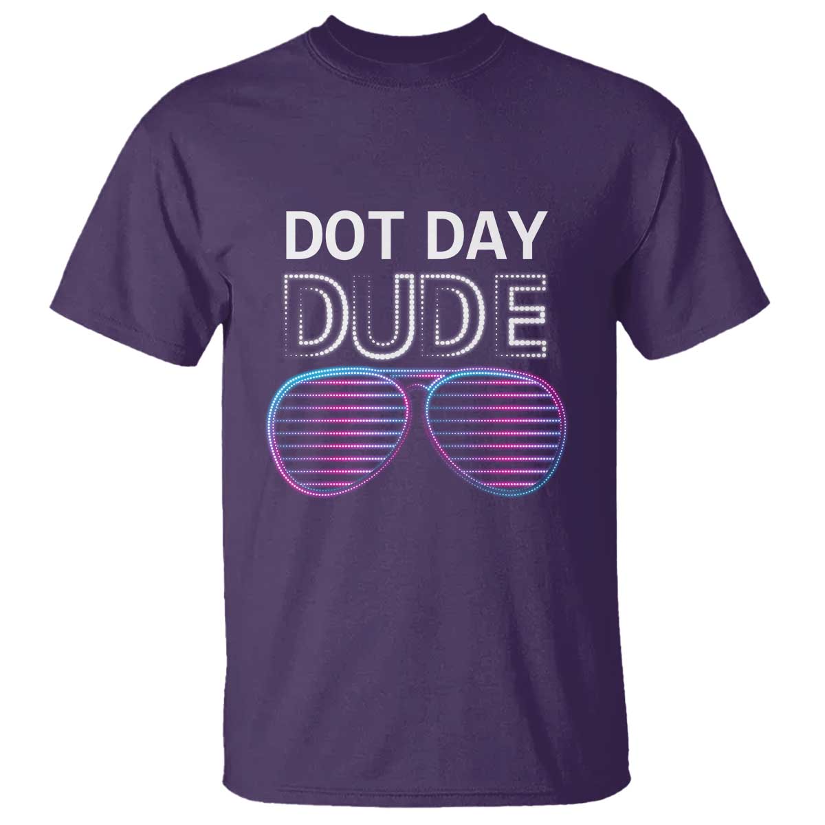 Dot Day Dude T Shirt Cool Dot Sunglass - Wonder Print Shop