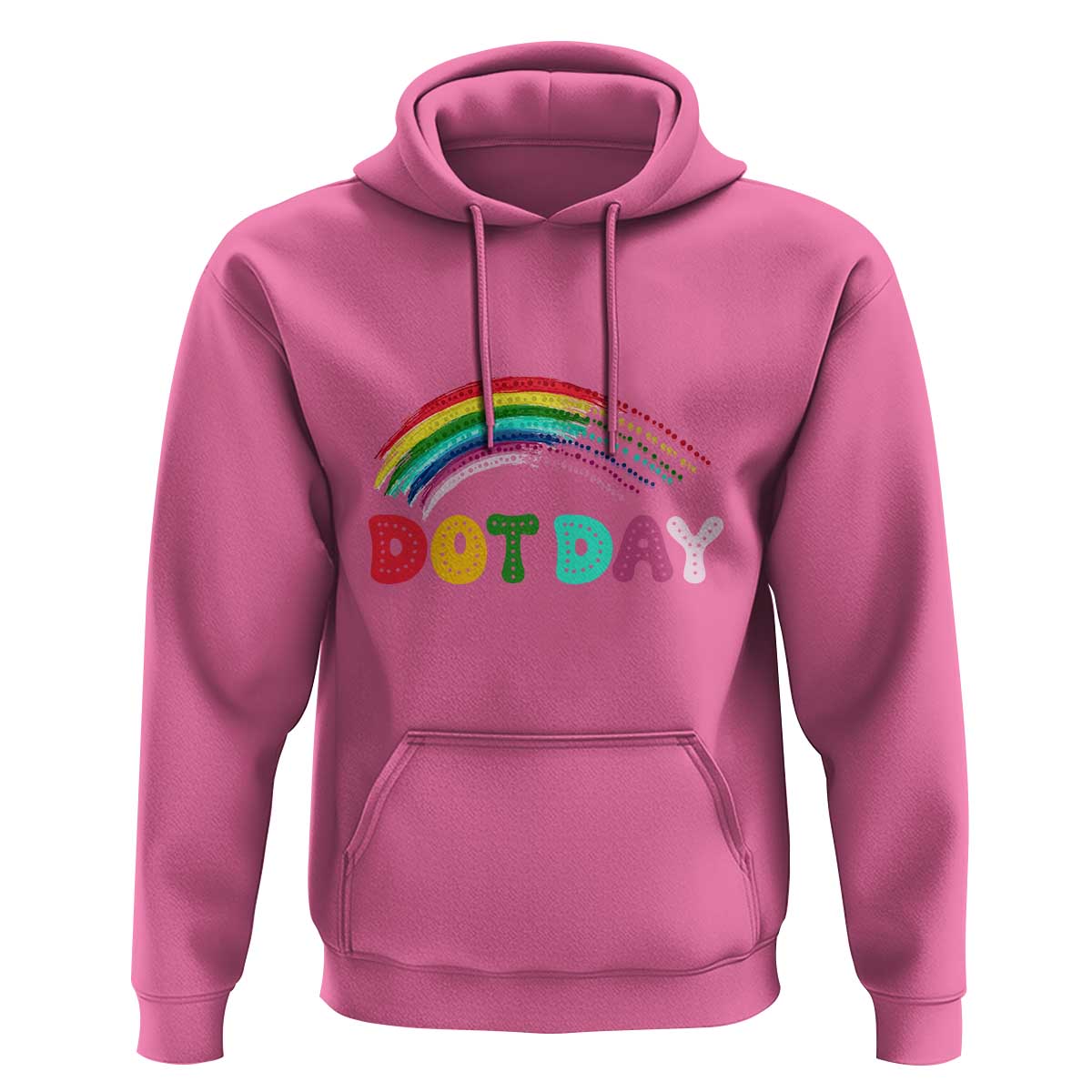 Rainbow Happy Dot Day Hoodie - Wonder Print Shop