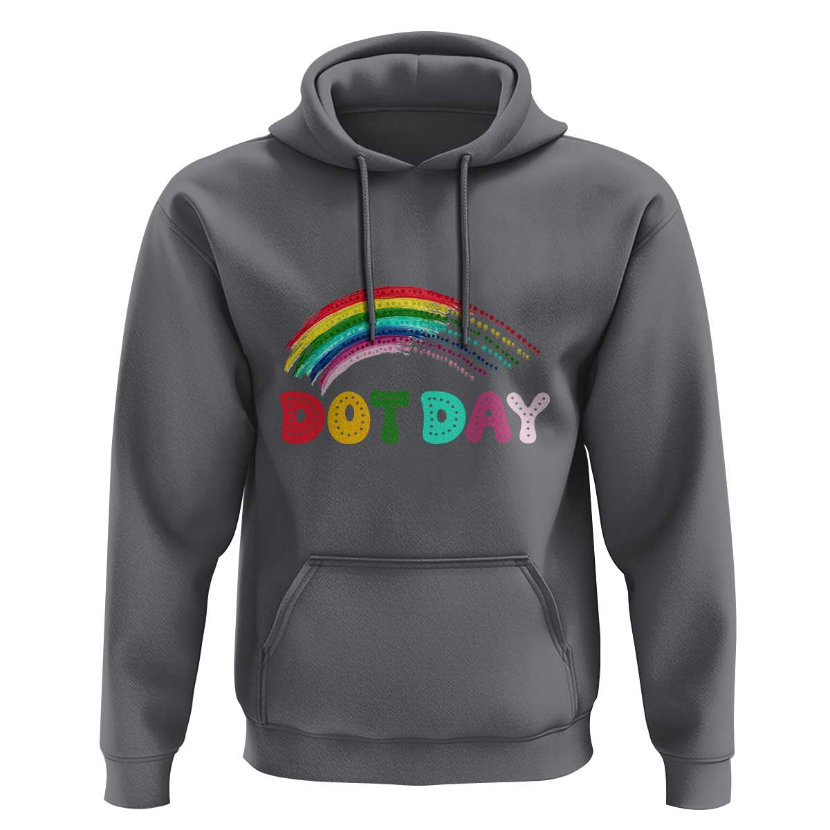 Rainbow Happy Dot Day Hoodie - Wonder Print Shop