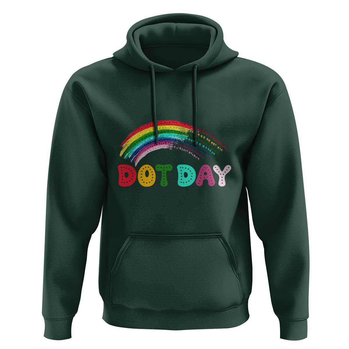 Rainbow Happy Dot Day Hoodie - Wonder Print Shop