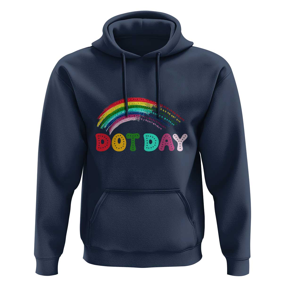 Rainbow Happy Dot Day Hoodie - Wonder Print Shop