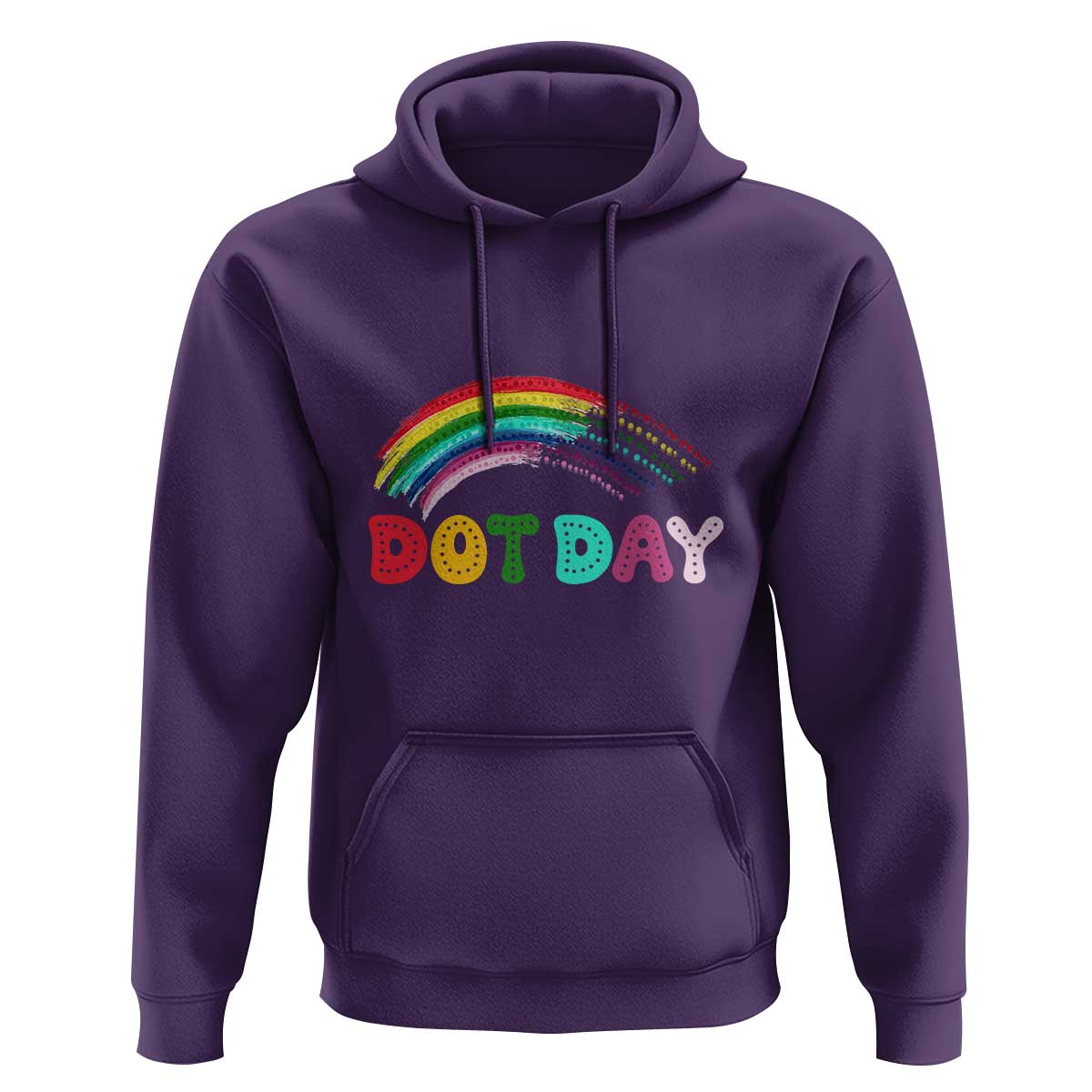 Rainbow Happy Dot Day Hoodie - Wonder Print Shop