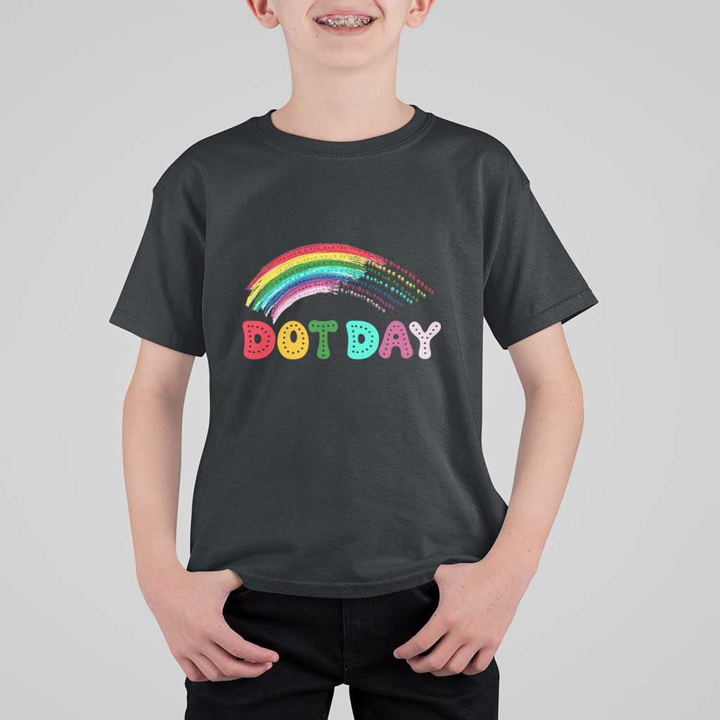 Rainbow Happy Dot Day T Shirt For Kid - Wonder Print Shop