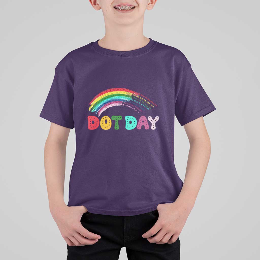 Rainbow Happy Dot Day T Shirt For Kid - Wonder Print Shop