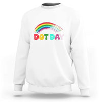 Rainbow Happy Dot Day Sweatshirt - Wonder Print Shop