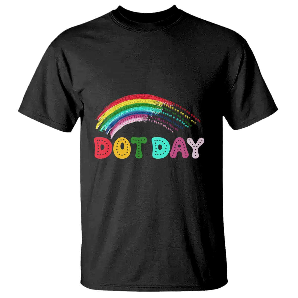 Rainbow Happy Dot Day T Shirt - Wonder Print Shop