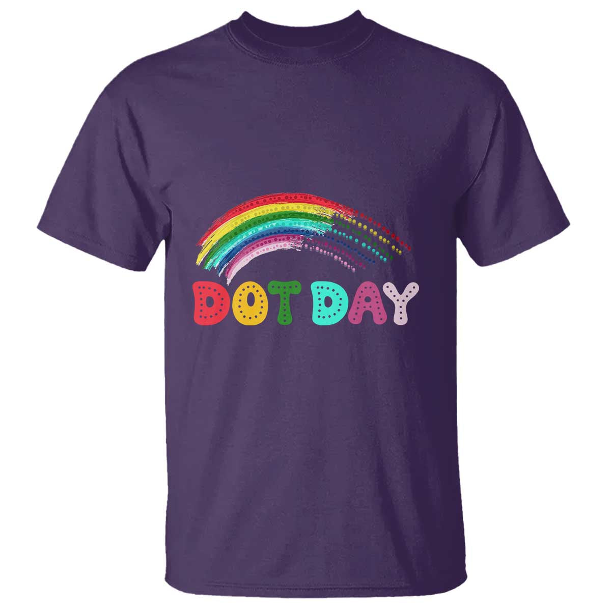 Rainbow Happy Dot Day T Shirt - Wonder Print Shop