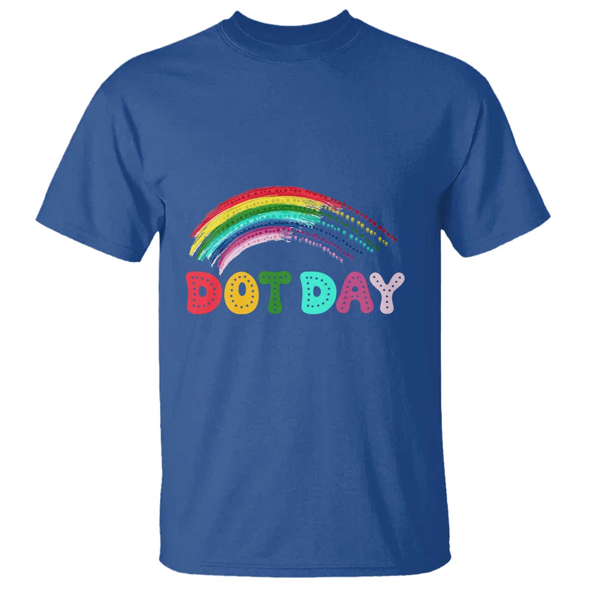 Rainbow Happy Dot Day T Shirt - Wonder Print Shop