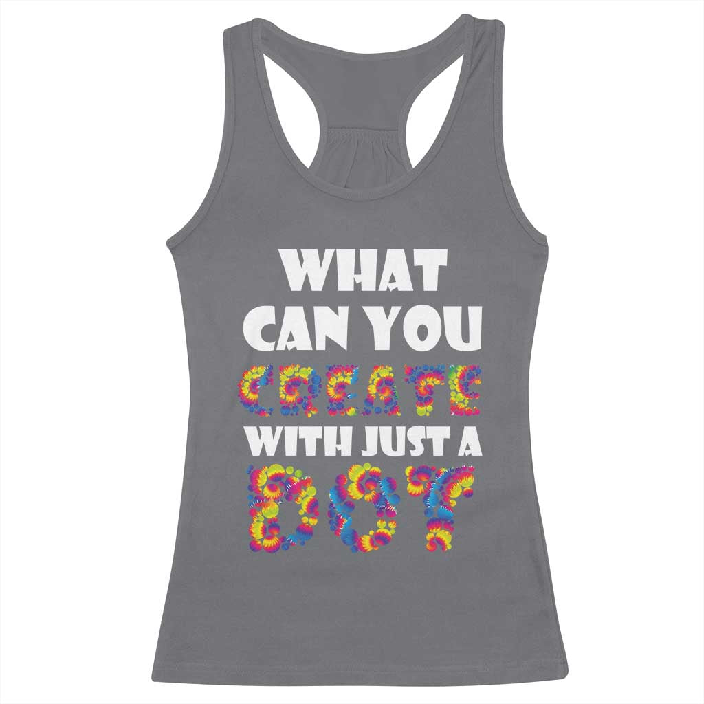 Happy Dot Day Racerback Tank Top What Can You Create With Just A Dot