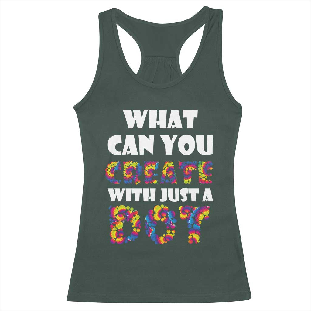 Happy Dot Day Racerback Tank Top What Can You Create With Just A Dot