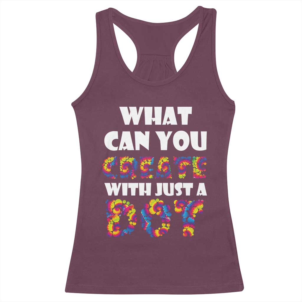 Happy Dot Day Racerback Tank Top What Can You Create With Just A Dot