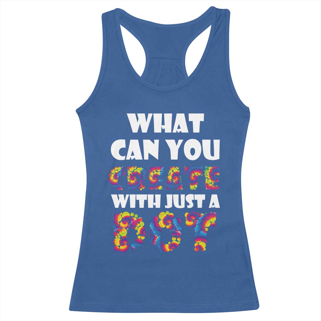 Happy Dot Day Racerback Tank Top What Can You Create With Just A Dot