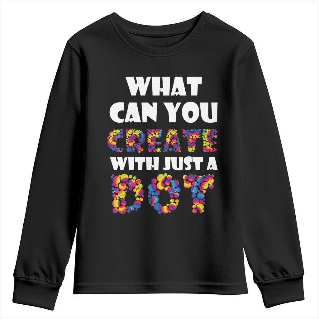 Happy Dot Day Youth Sweatshirt What Can You Create With Just A Dot