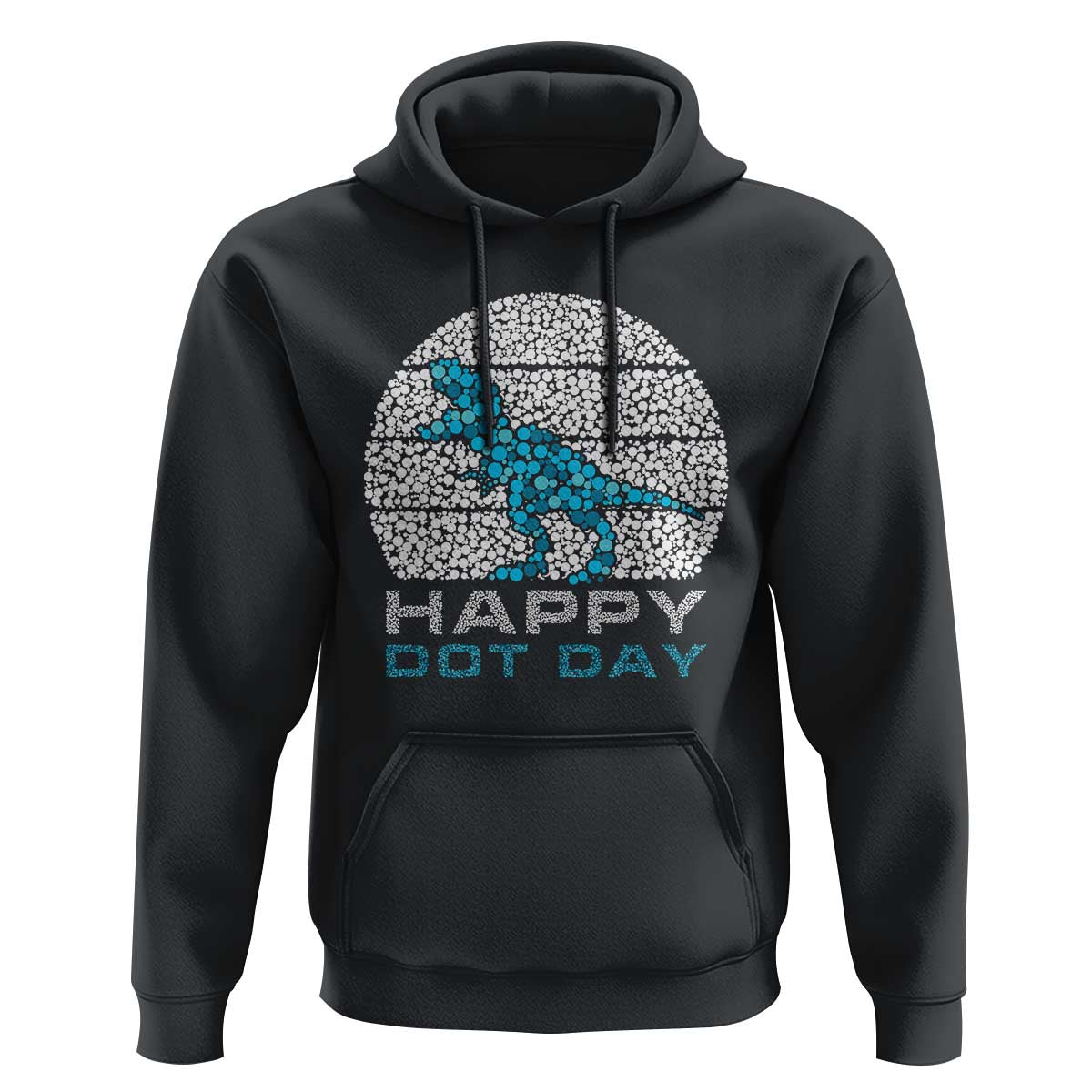 Happy Dot Day Funny Dinosaur Hoodie - Wonder Print Shop