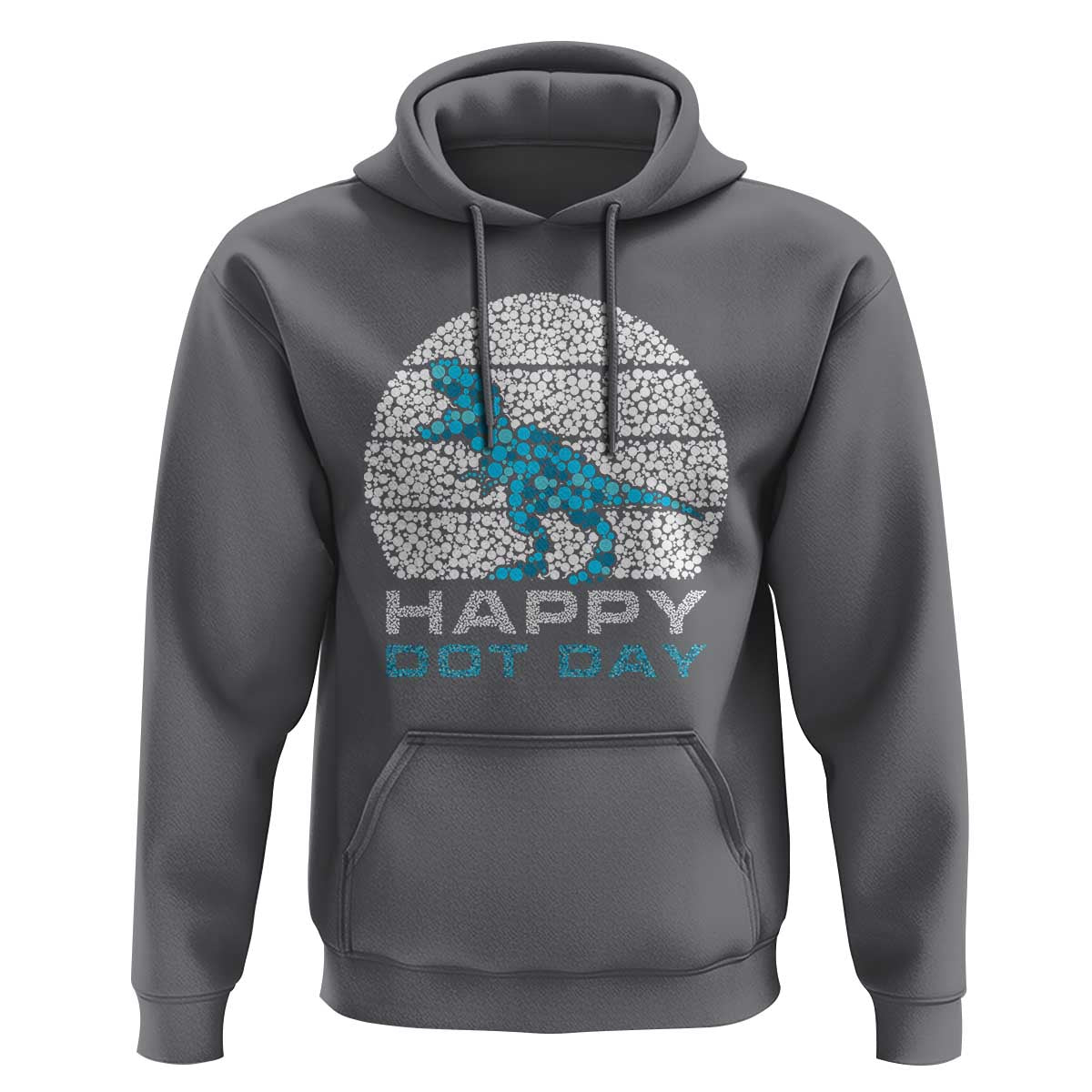 Happy Dot Day Funny Dinosaur Hoodie - Wonder Print Shop