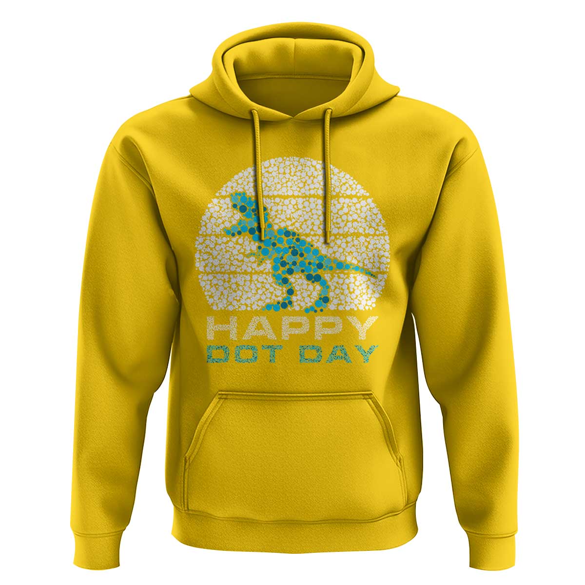 Happy Dot Day Funny Dinosaur Hoodie - Wonder Print Shop