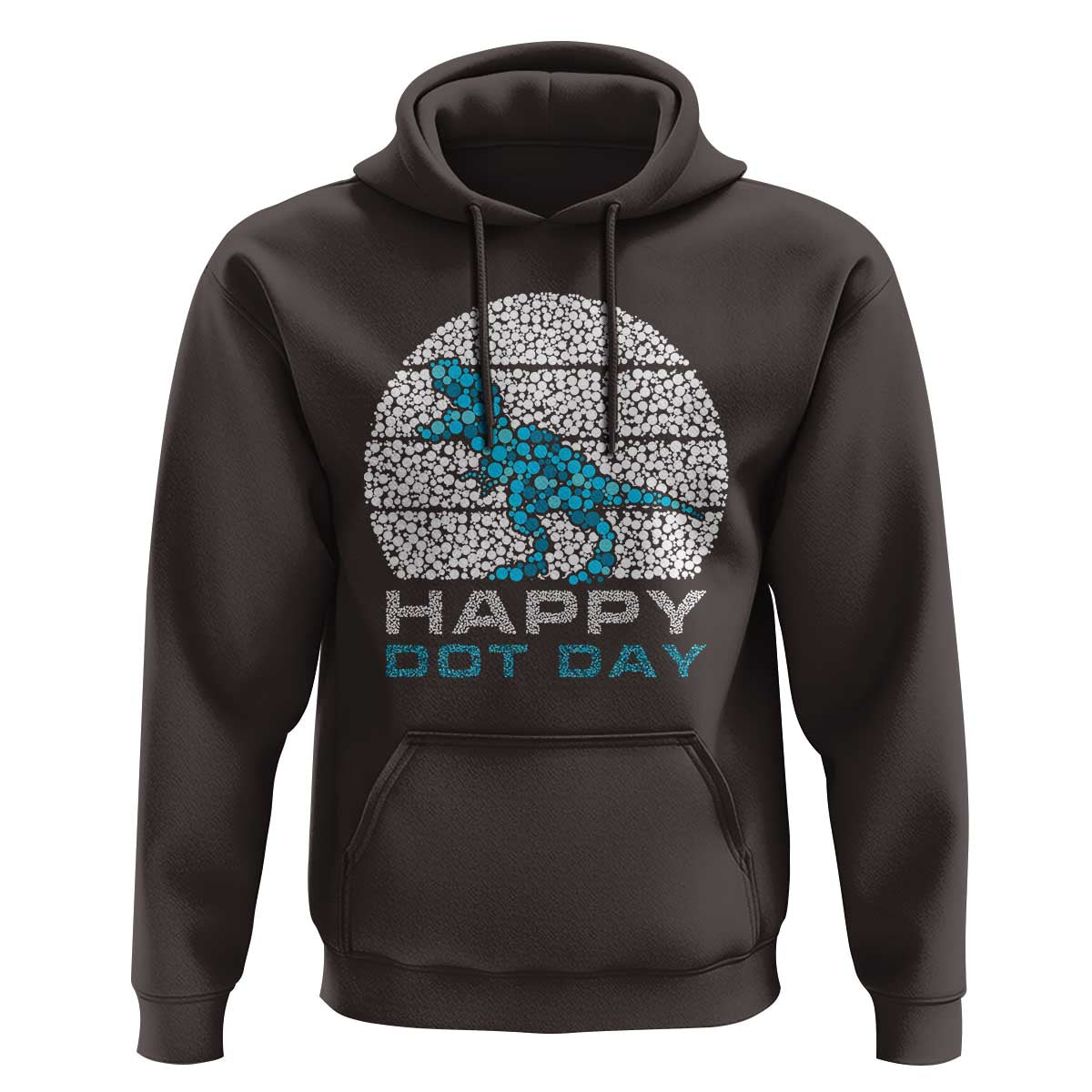 Happy Dot Day Funny Dinosaur Hoodie - Wonder Print Shop