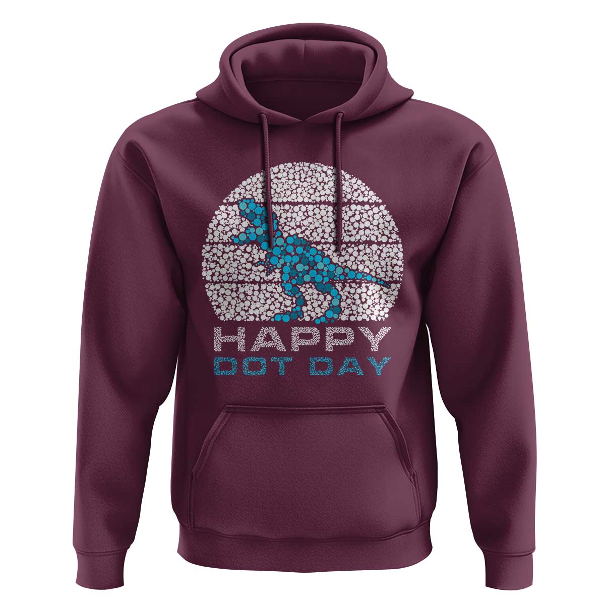 Happy Dot Day Funny Dinosaur Hoodie - Wonder Print Shop