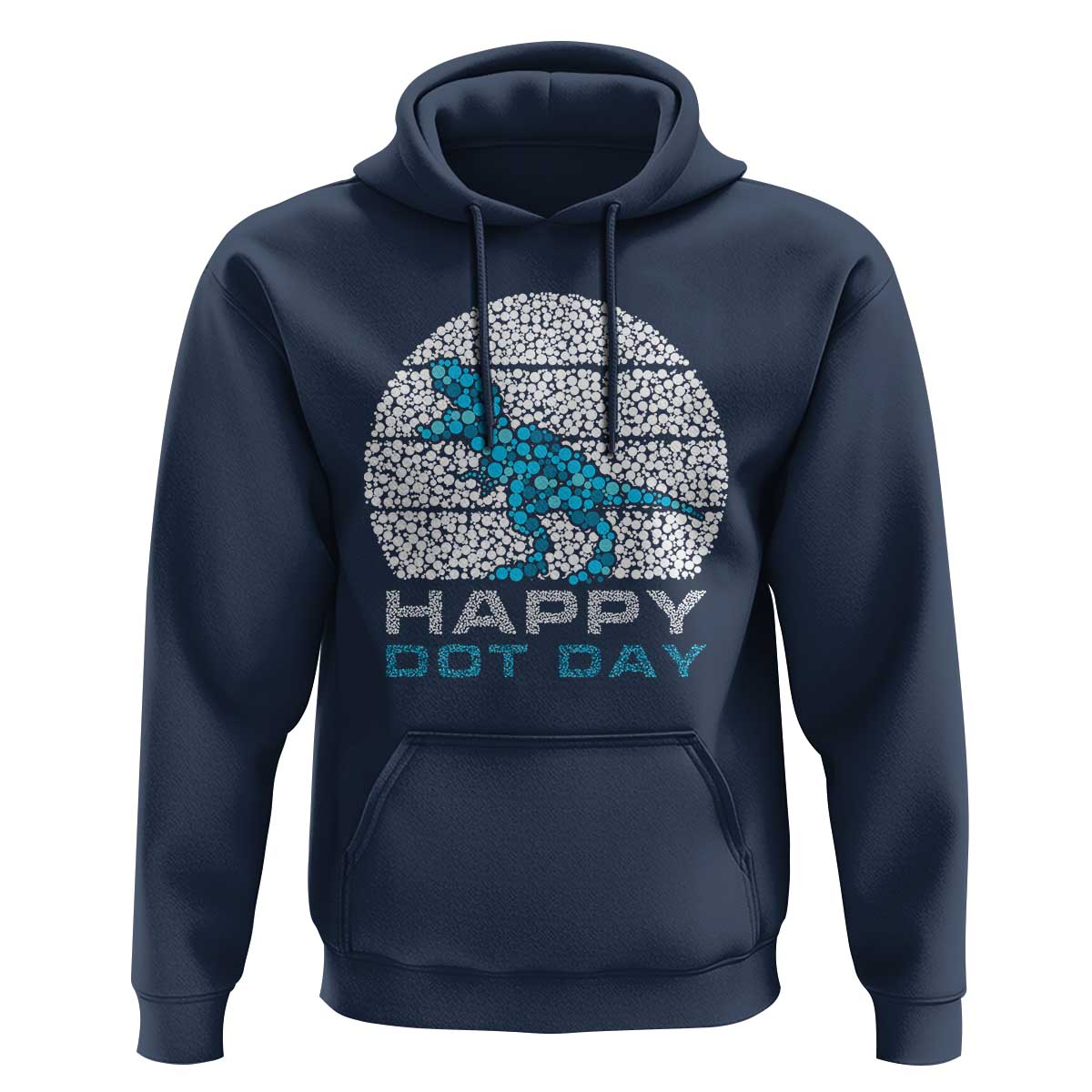 Happy Dot Day Funny Dinosaur Hoodie - Wonder Print Shop