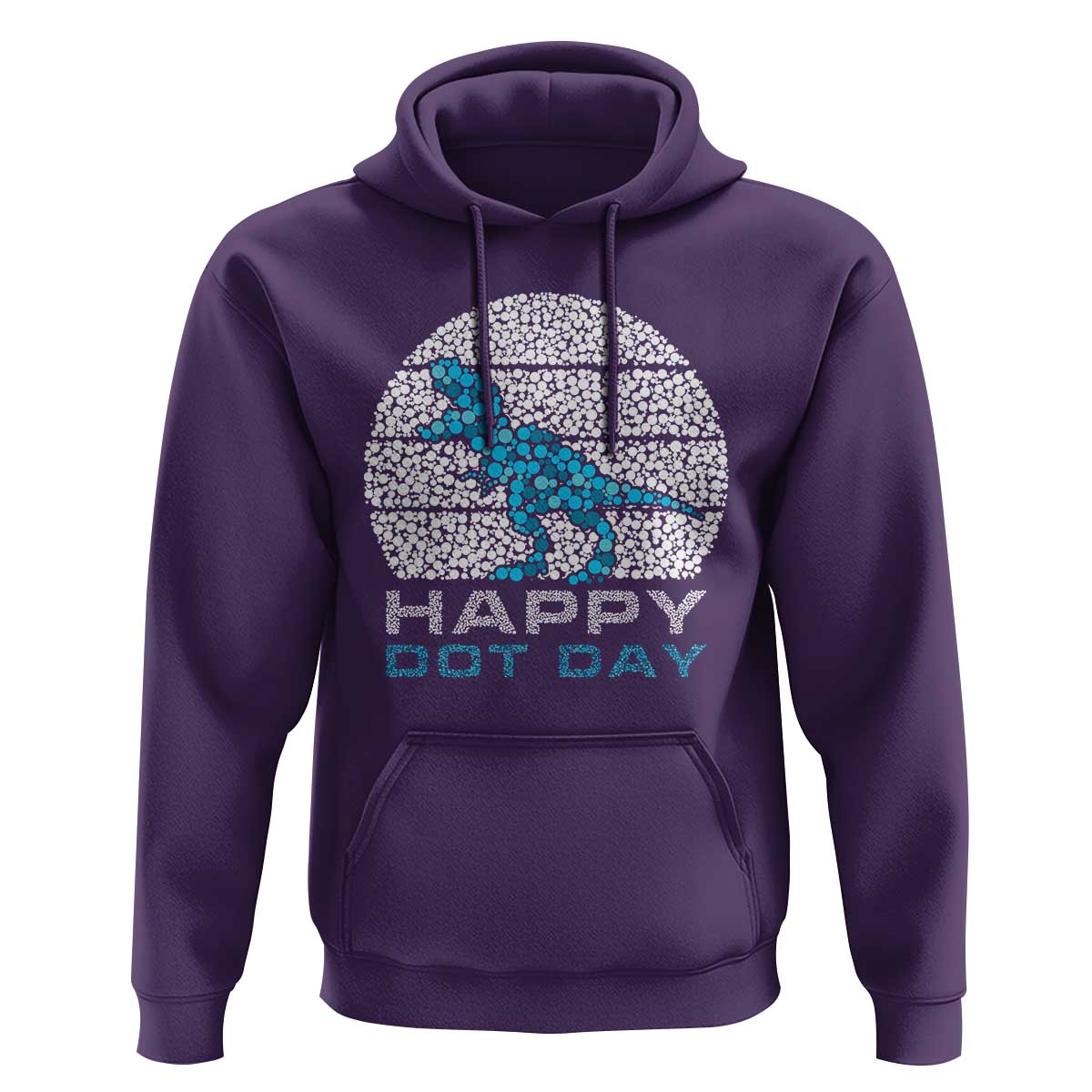 Happy Dot Day Funny Dinosaur Hoodie - Wonder Print Shop