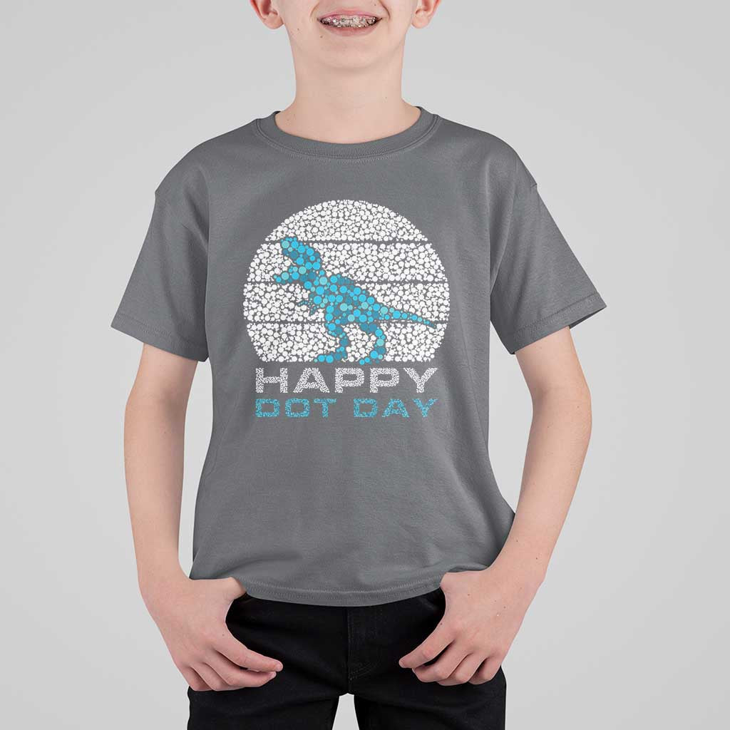 Happy Dot Day Funny Dinosaur T Shirt For Kid - Wonder Print Shop