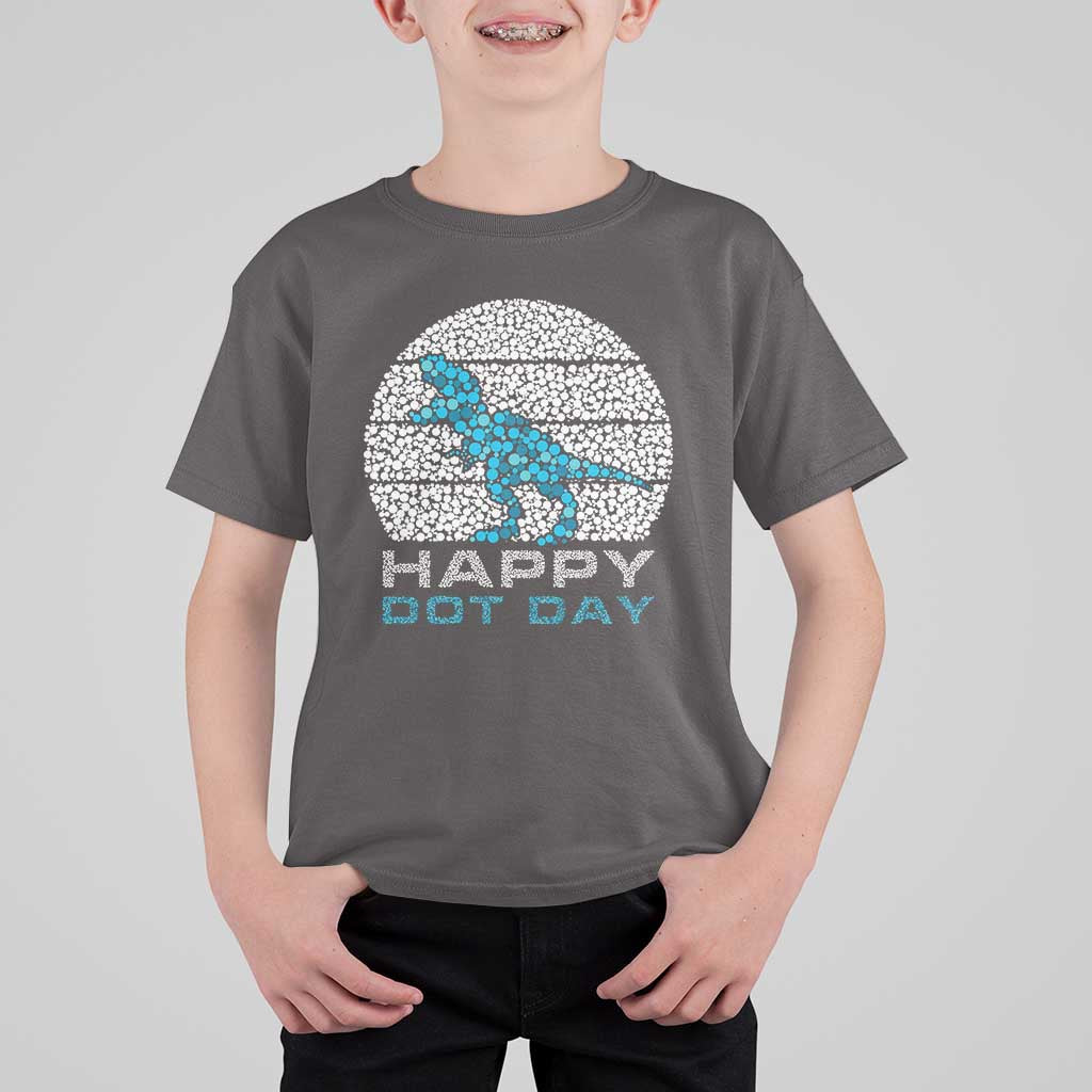 Happy Dot Day Funny Dinosaur T Shirt For Kid - Wonder Print Shop