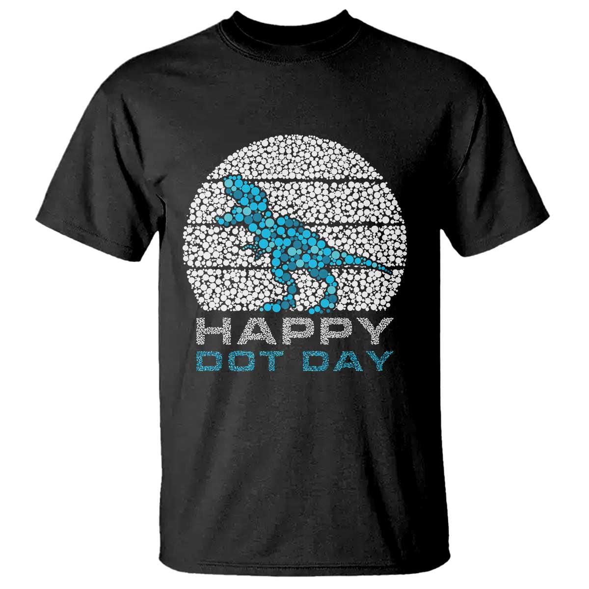 Happy Dot Day Funny Dinosaur T Shirt - Wonder Print Shop