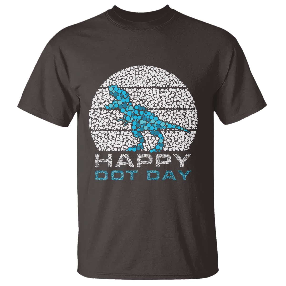 Happy Dot Day Funny Dinosaur T Shirt - Wonder Print Shop