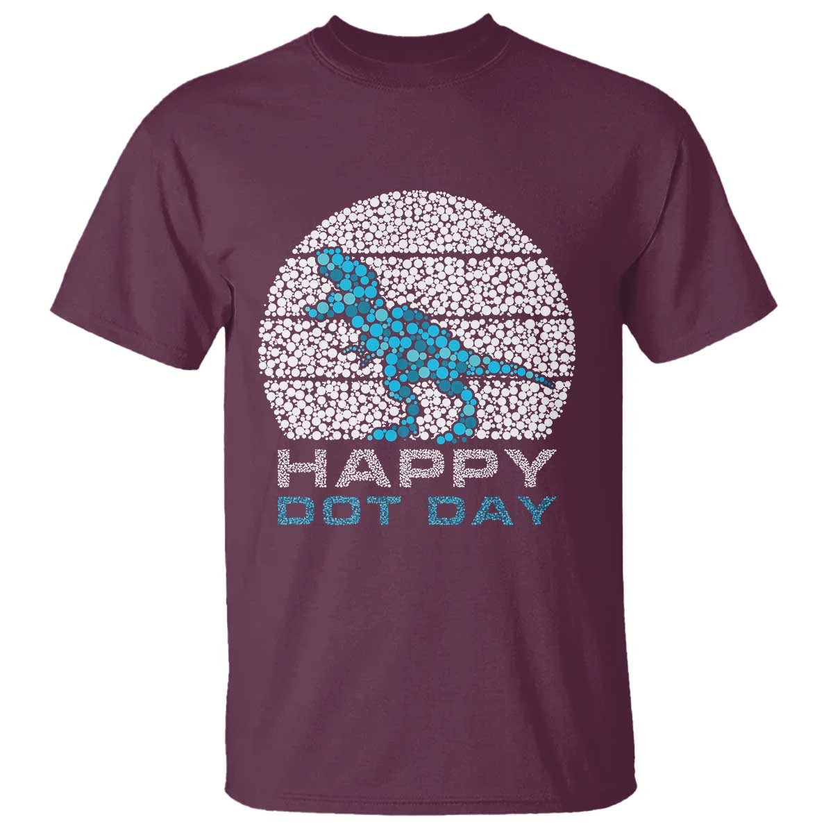Happy Dot Day Funny Dinosaur T Shirt - Wonder Print Shop