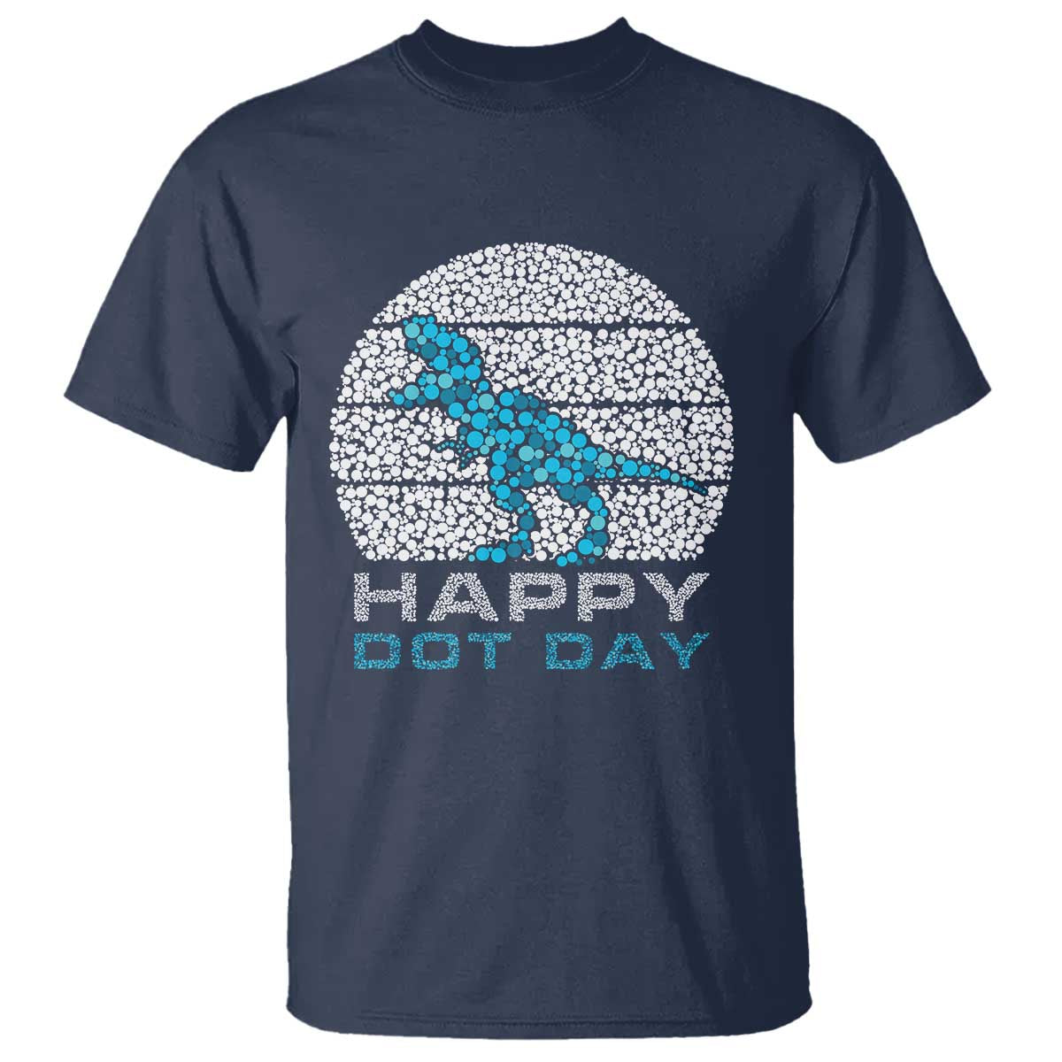 Happy Dot Day Funny Dinosaur T Shirt - Wonder Print Shop