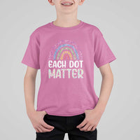 Happy Dot Day T Shirt For Kid Each Dot Matters Polka Dot Rainbow - Wonder Print Shop