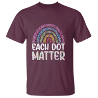 Happy Dot Day T Shirt Each Dot Matters Polka Dot Rainbow - Wonder Print Shop