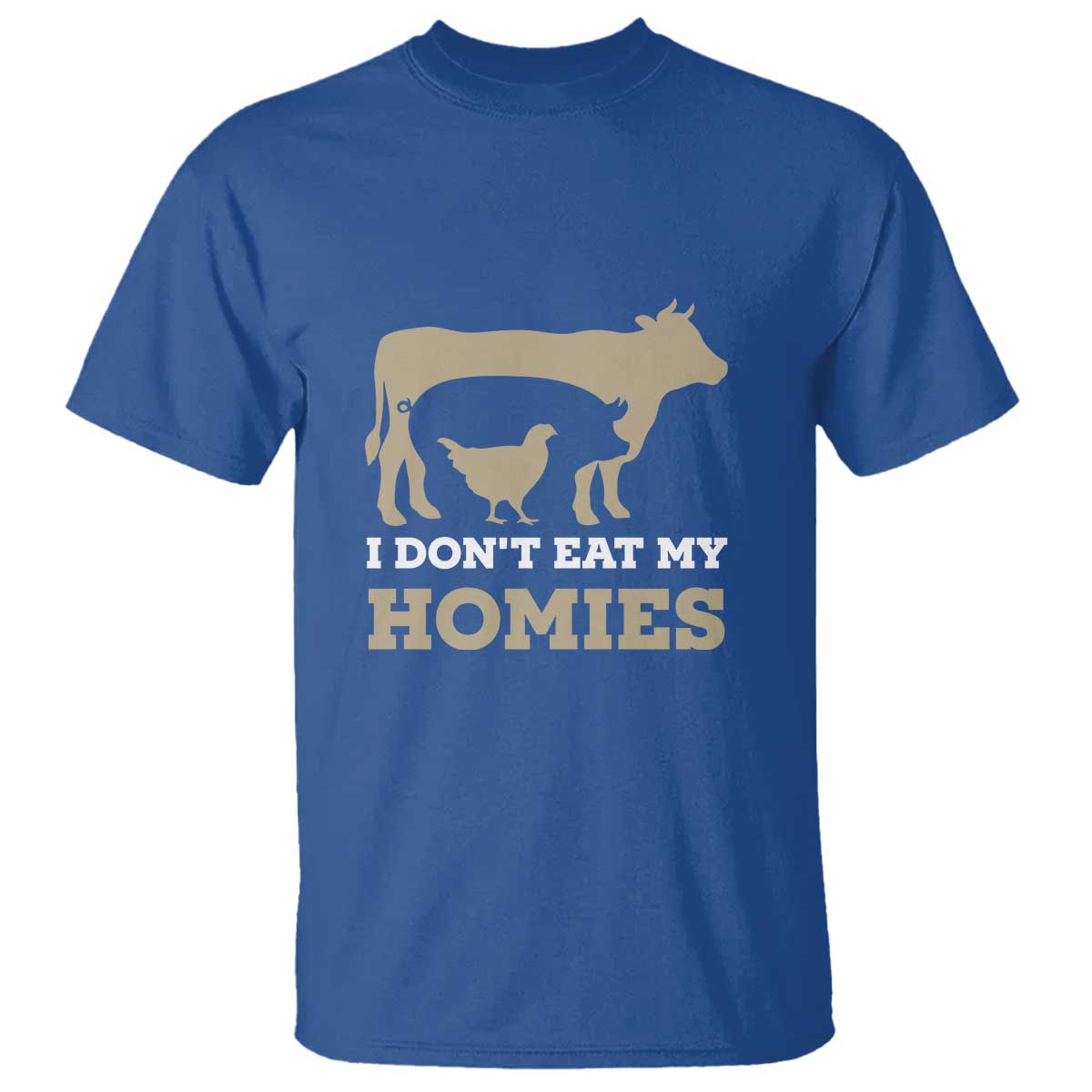 Funny Vegetarian T Shirt I Don't Eat My Homies - Wonder Print Shop