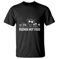 Vegetarian T Shirt Friends Not Food - Wonder Print Shop